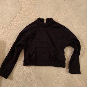Reverse Zipper Lululemon Cropped Sweatshirt